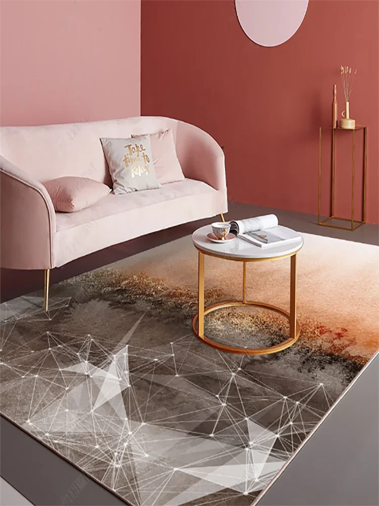 구매 럭셔리 북유럽 카펫 거실 침실 대형 지역 홈 그라운드 매트 소파 테이블 카펫 풀 커버 워셔블 베드 사이드 담요