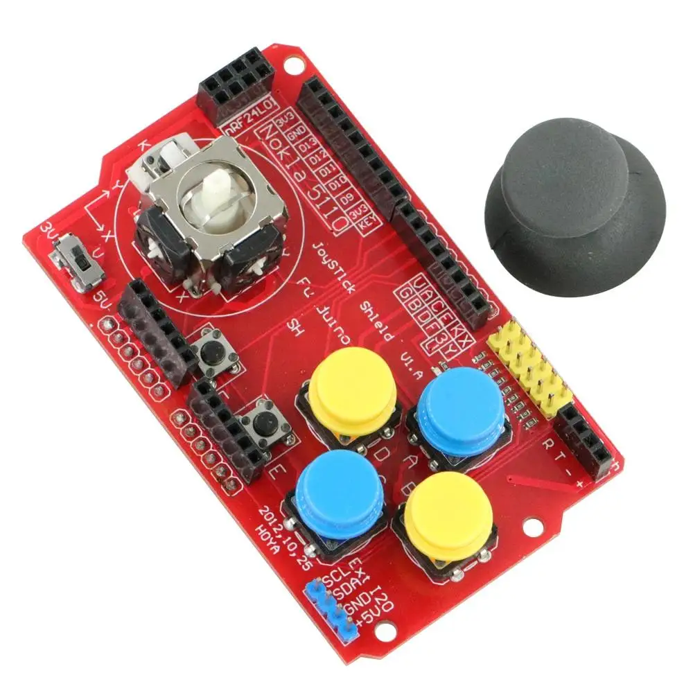 Joystick Shield for Arduino Expansion Board Analog Keyboard and Mouse Function | Электроника