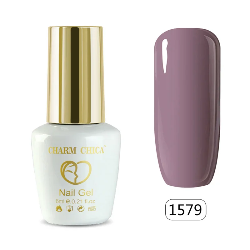 CHARM CHICA 6 мл УФ-гель для ногтей телесный серия Розовый Гибридный лак es замачиваемый