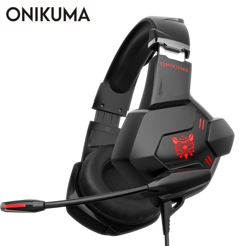 ONIKUMA K11 casque PS4 гарнитура ПК Стерео Игровые наушники с микрофоном для Xbox One/ноутбука