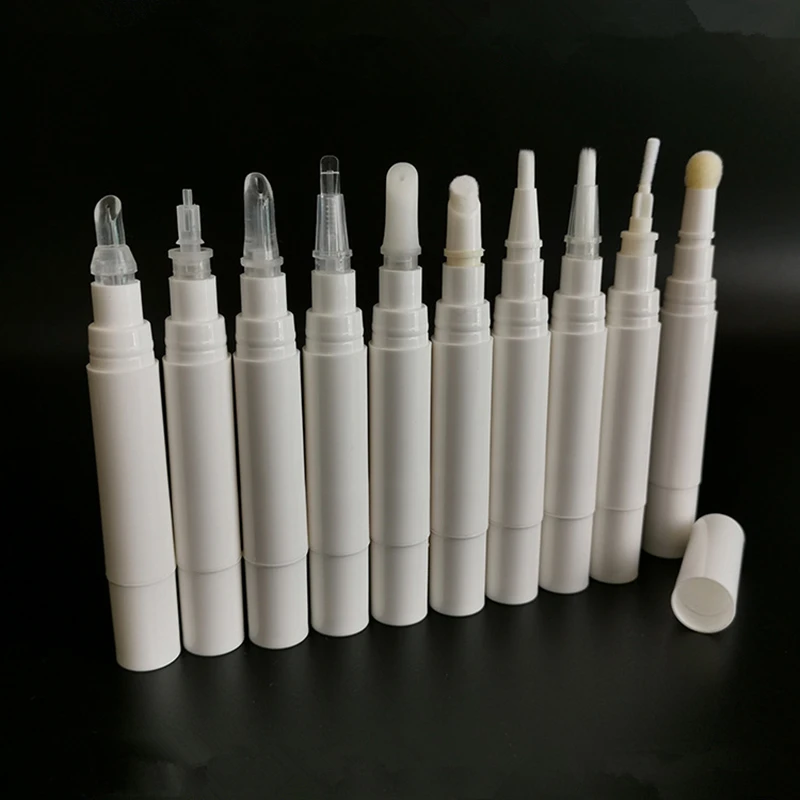 

100pcs Cuticle Oil Bottles with Brush Eyelash Growth Tube Empty Twist Pen 5ml Lip Gloss Pen Cosmetic Container Tube