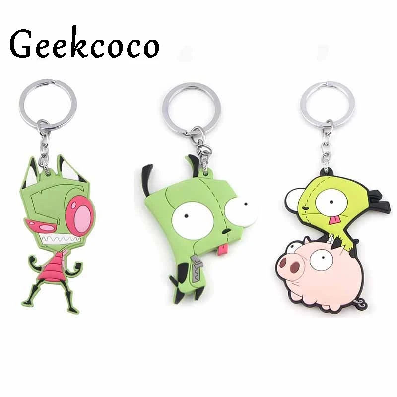 Забавный захватчик ZIM брелок персонализированный для ключей в машину Патри