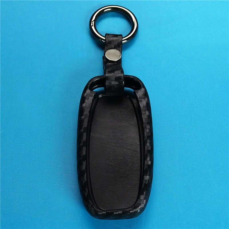 Чехол для автомобильного ключа из углеродного волокна Audi A3 A4 A4L B5 B6 B7 B8 B9 A5 A6 A6L C5 C6 Q5