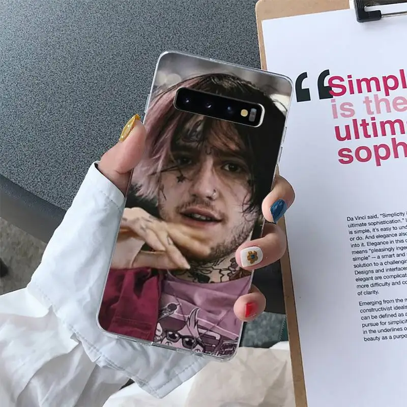 

Rapper Lil Peep Bo Peep Phone Case For Samsung Galaxy S10 S10e S8 S9 Plus S7 Edge Note10 9 8 Soft Transparent TPU Cove