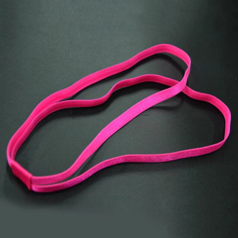 

5 Colors Elastic Hairband Sports Headband Yoga Anti-Slip Double Strip Headwear Hair Head Bands Accessories