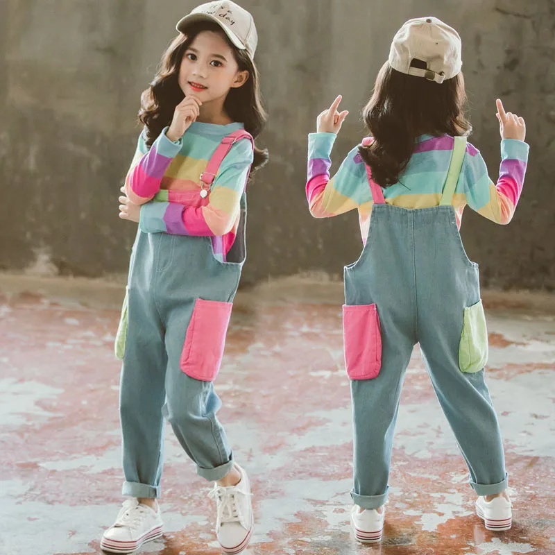 Комплект одежды для девочек Осенний спортивный костюм девочек-подростков