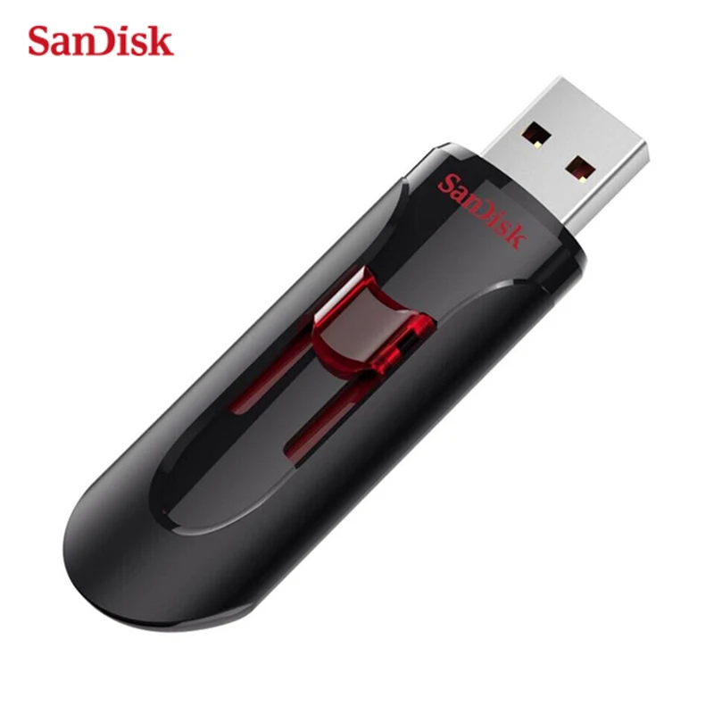 Оригинальный USB-флеш-накопитель SanDisk 64 ГБ 128 256 переносной накопитель USB Выдвижной