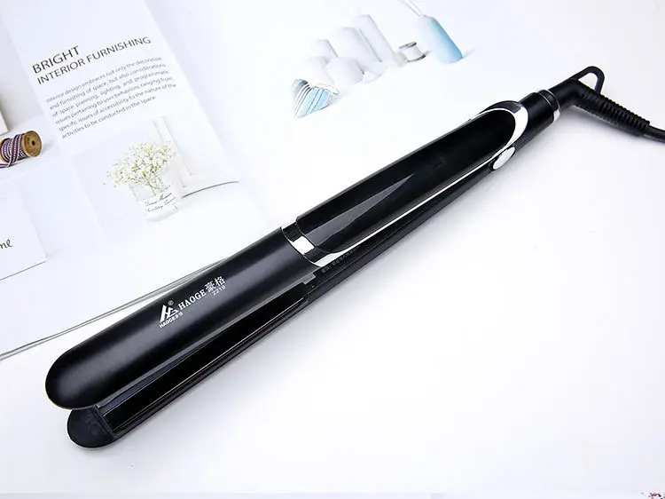 2 in 1 Tourmaline Ceramic Far-Infrared Hair Straightener Curler Curling Straightening Wide Plate Flat Iron Styling Tools | Красота и