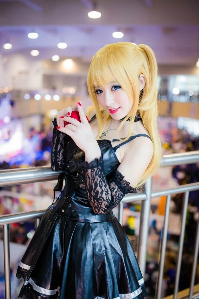 Женский и мужской костюм для косплея lacразных цветов черное кожаное платье парик