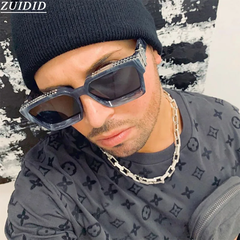 

Millionaire Sunglasses Fashion Vintage Luxury Square Millionaire Glasses Tide Big Frame Oculos De Sol Masculino Vogue Shades