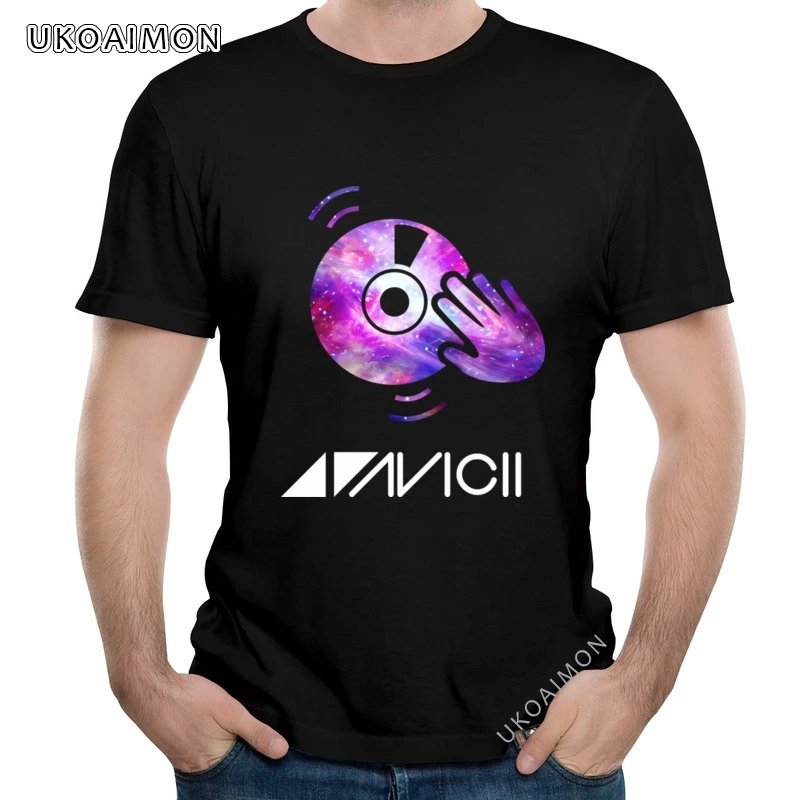 

2021 горячая Распродажа DJ AVICII Повседневная Уличная одежда ретро футболки из чистого хлопка Приталенная футболка с графическим рисунком пода...