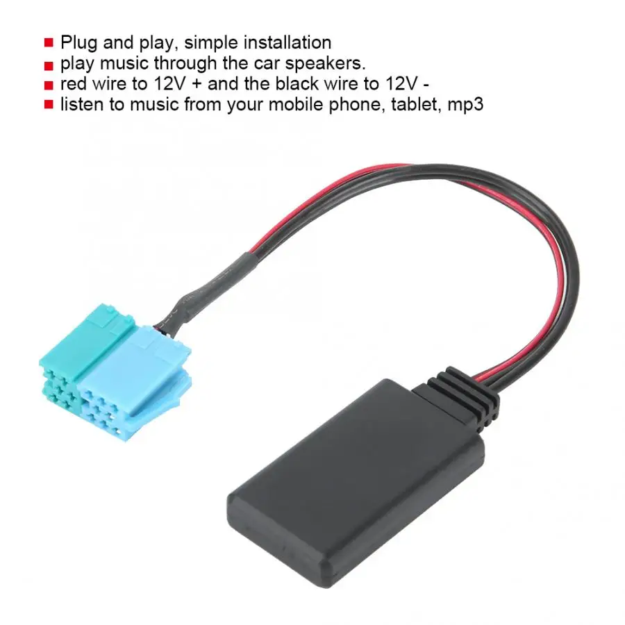 Автомобильный Bluetooth 4 0 аудио адаптер Интерфейс мини ISO 6Pin & 8Pin для Porsche Becker стерео CD