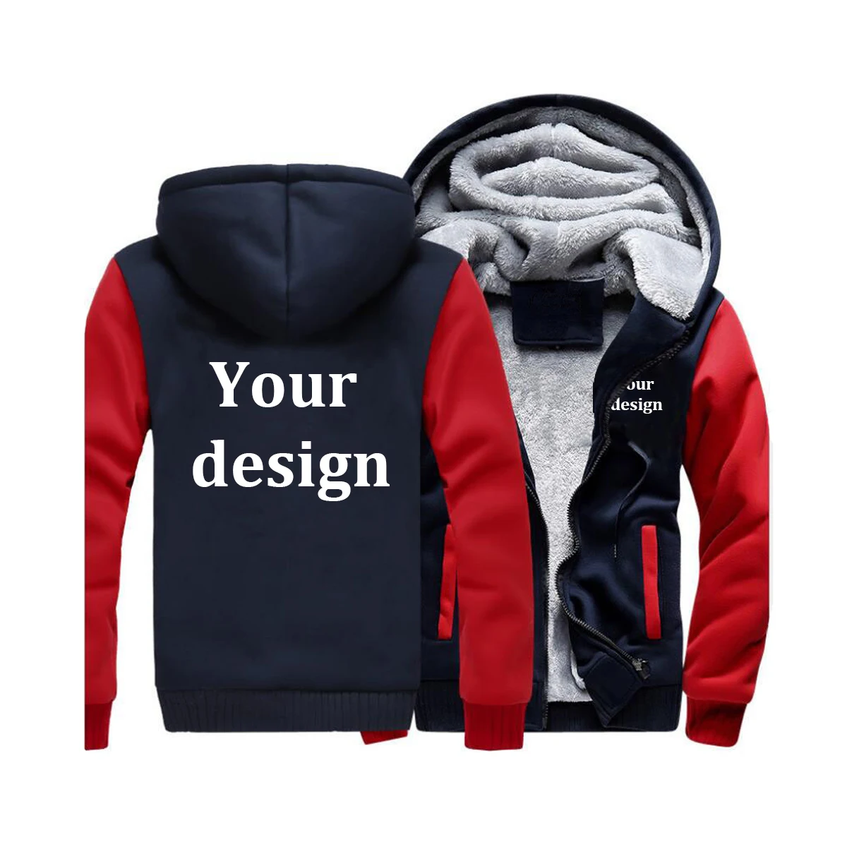 Подгоняйте свои толстые куртки на молнии|Мужские толстовки и свитшоты| |