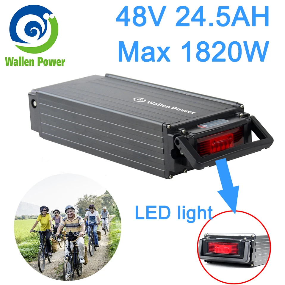 Мощный аккумулятор для электрического велосипеда 48V 24.5Ah 1000W E велосипед 18650 литий