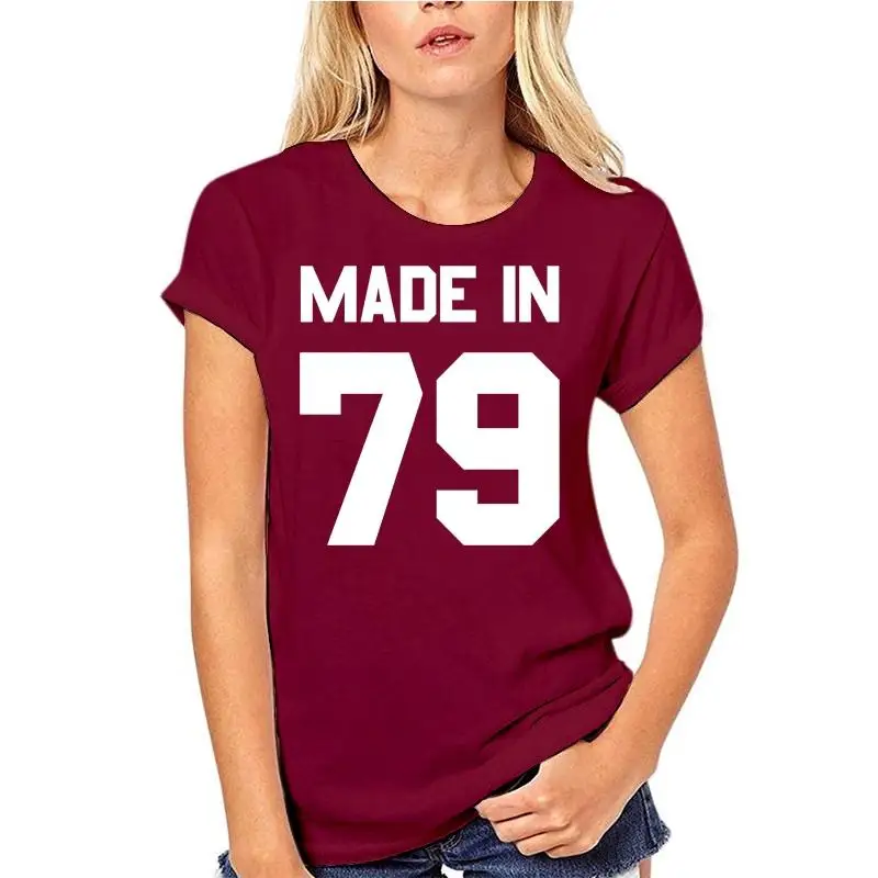 

T Shirt Funny Teeshirt Women Clothing Short Sleeve Tops Tees Dropshipping Unique For Male Streetwear Made In '79 - Mens T-shirt
