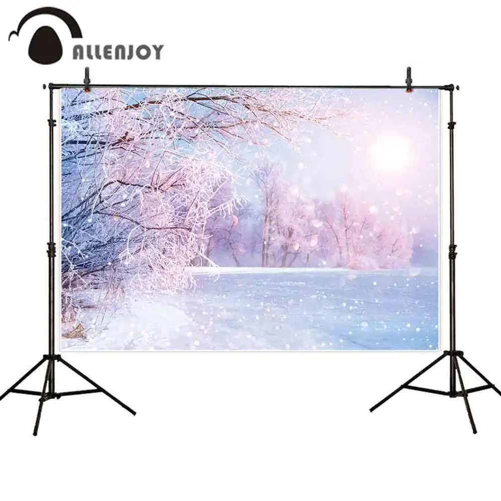 

Фон для фотосъемки с изображением зимы Allenjoy фотобудка для фотосессии