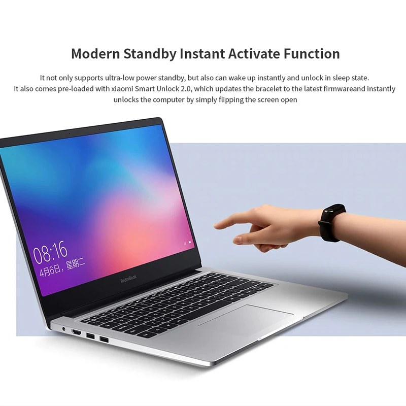 Ноутбук Xiaomi RedmiBook 14 дюймов AMD Ryzen 7 3700U Radeon Vega10 графика 8 ГБ/16 ГБ ОЗУ 512 SSD компьютер