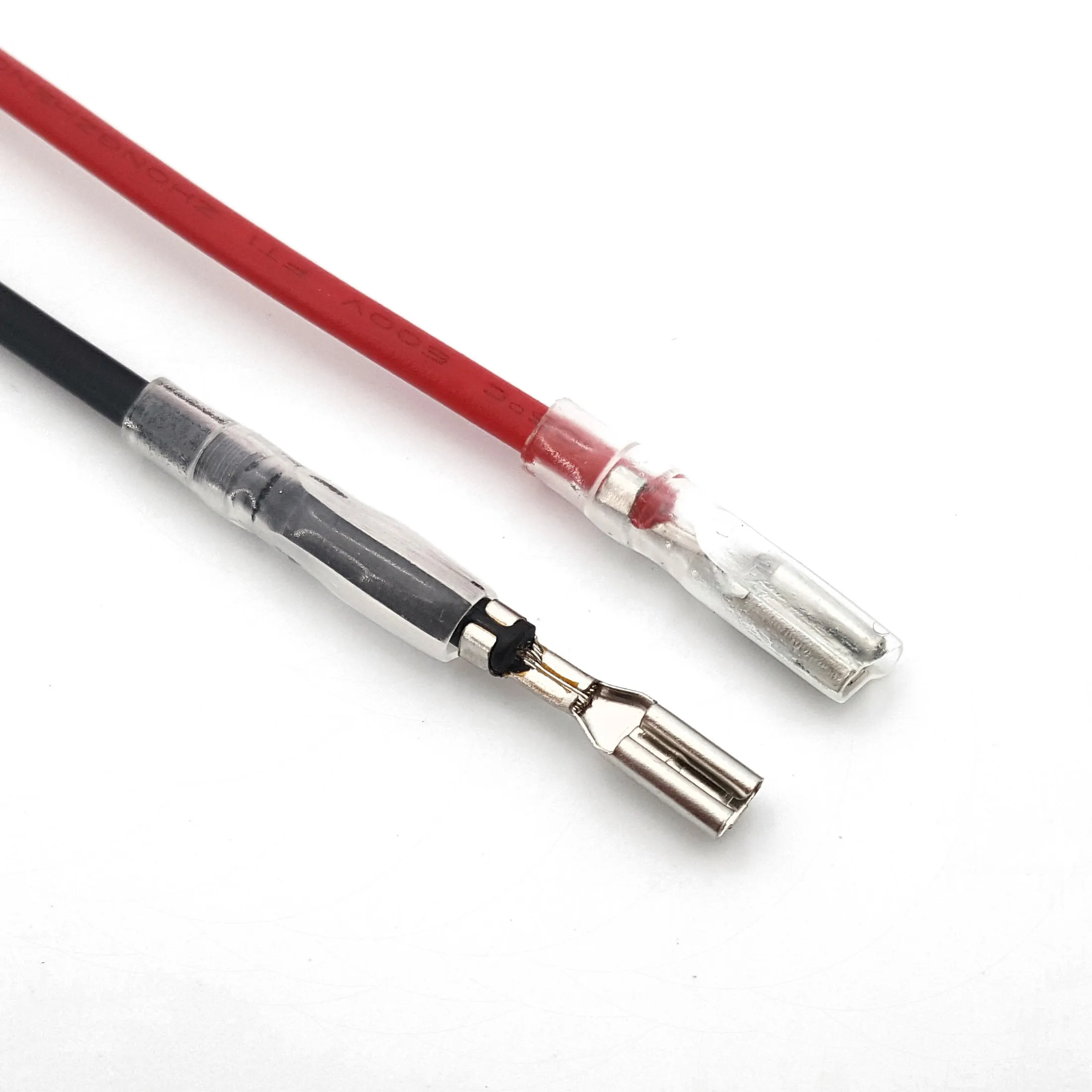 100 шт. 2 8 мм Женский Лопата быстроразъемные обжимные клеммы 20 см 18AWG разъем