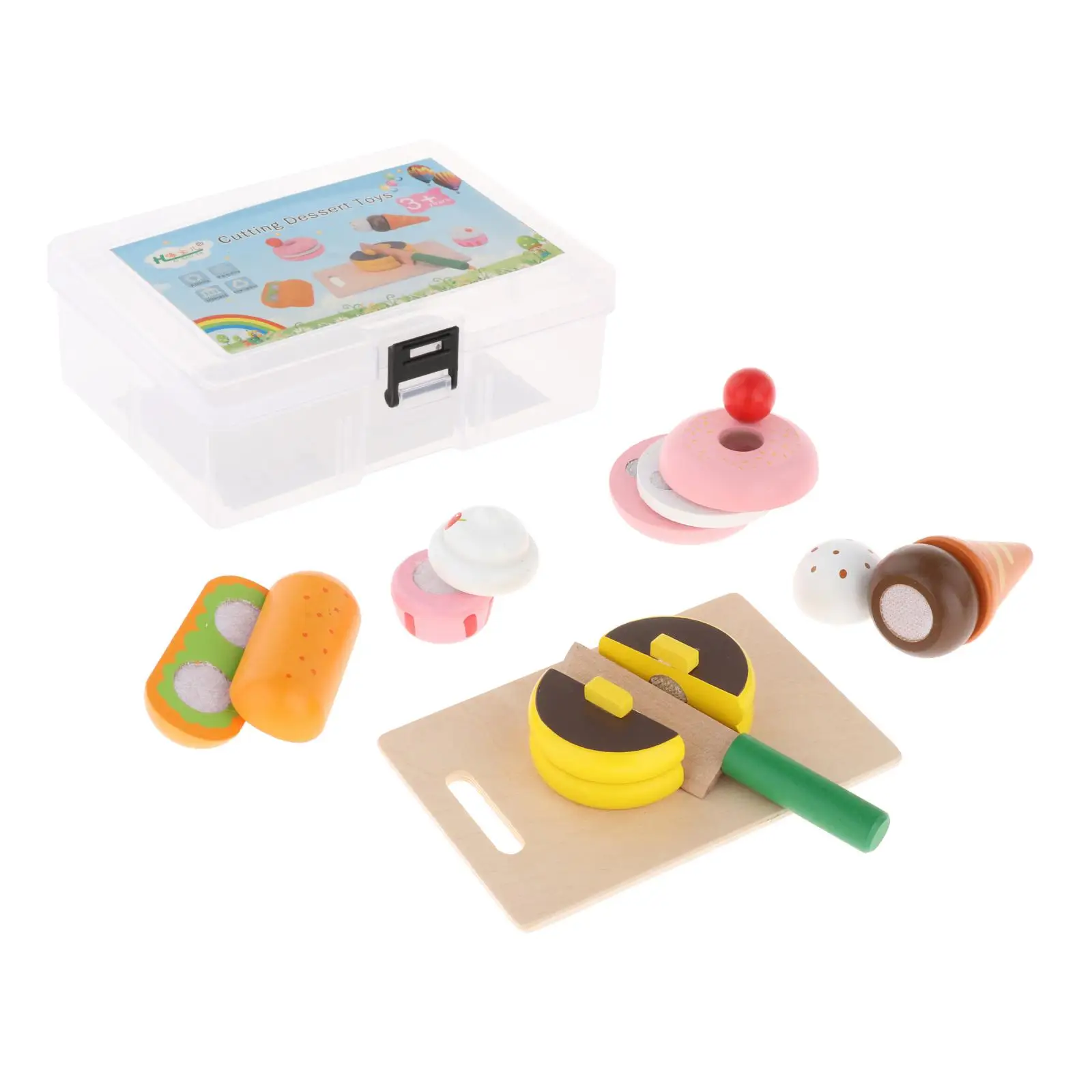 

DIY Pretend Play Dessert Toy Cutting Food No BPA Indoor Outdoor Game Educational Toys for Children
