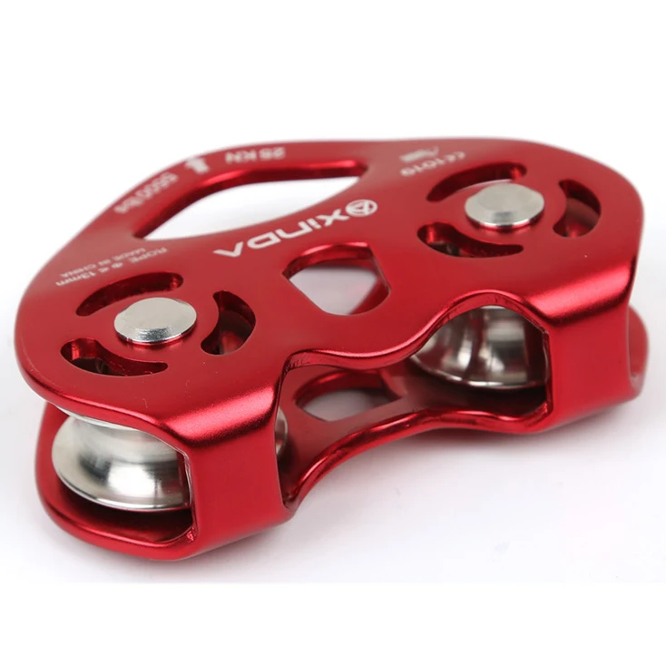 

XinDA Outdoor High-Altitude Transportation Ropeway Pulley Ball Bearing Rock Climbing Double Slide Zipline Equipment