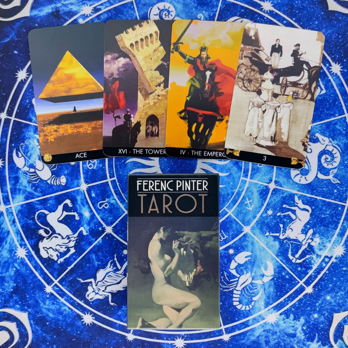 

Ferenc Pinter Tarot Cards Divination Deck Entertainment Party Board Game Support Drop Shipping 78 Pcs/Box