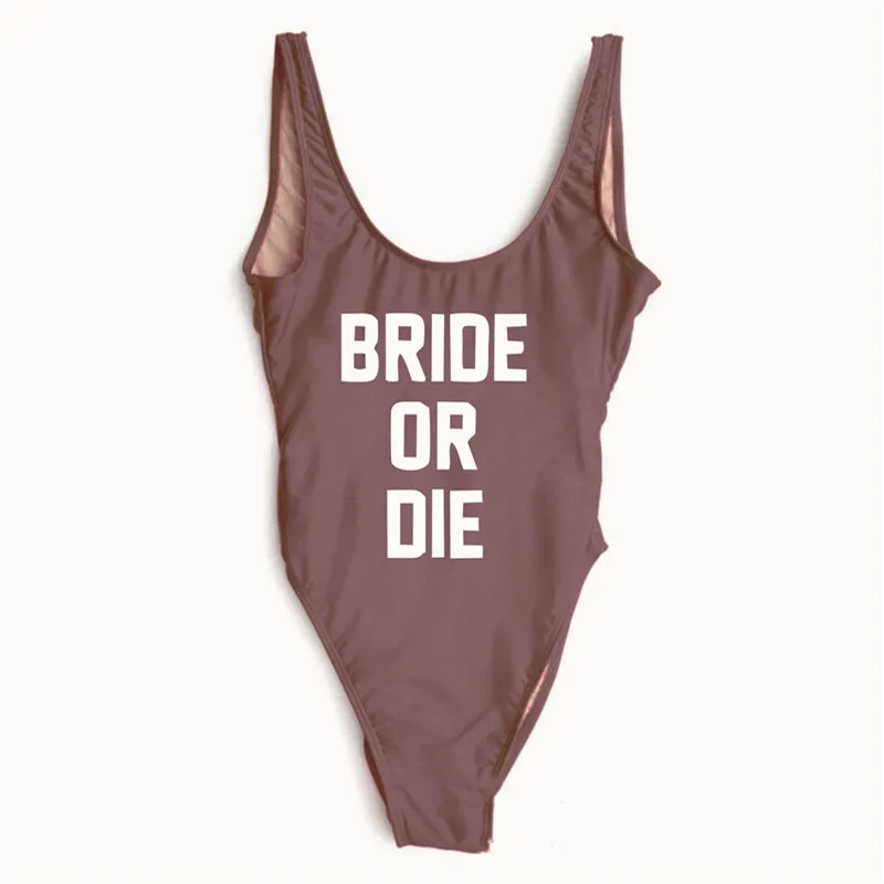 Купальник для девичника невесты или женский сексуальный цельный купальник