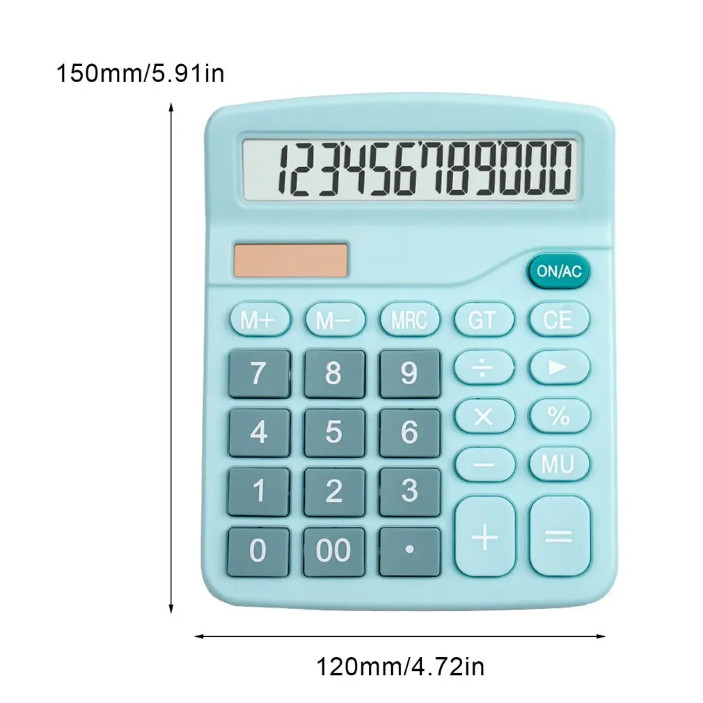 

12 Digit Desk Solar Calculator Large Buttons Financial Business Accounting Tool Big Buttons For School Student