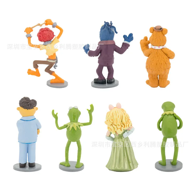 

7pcs/set Jason Freeny Toys Action Figure Sesame Street Kermit Frog Elmo Big Bird Cookie Lovely gift for children
