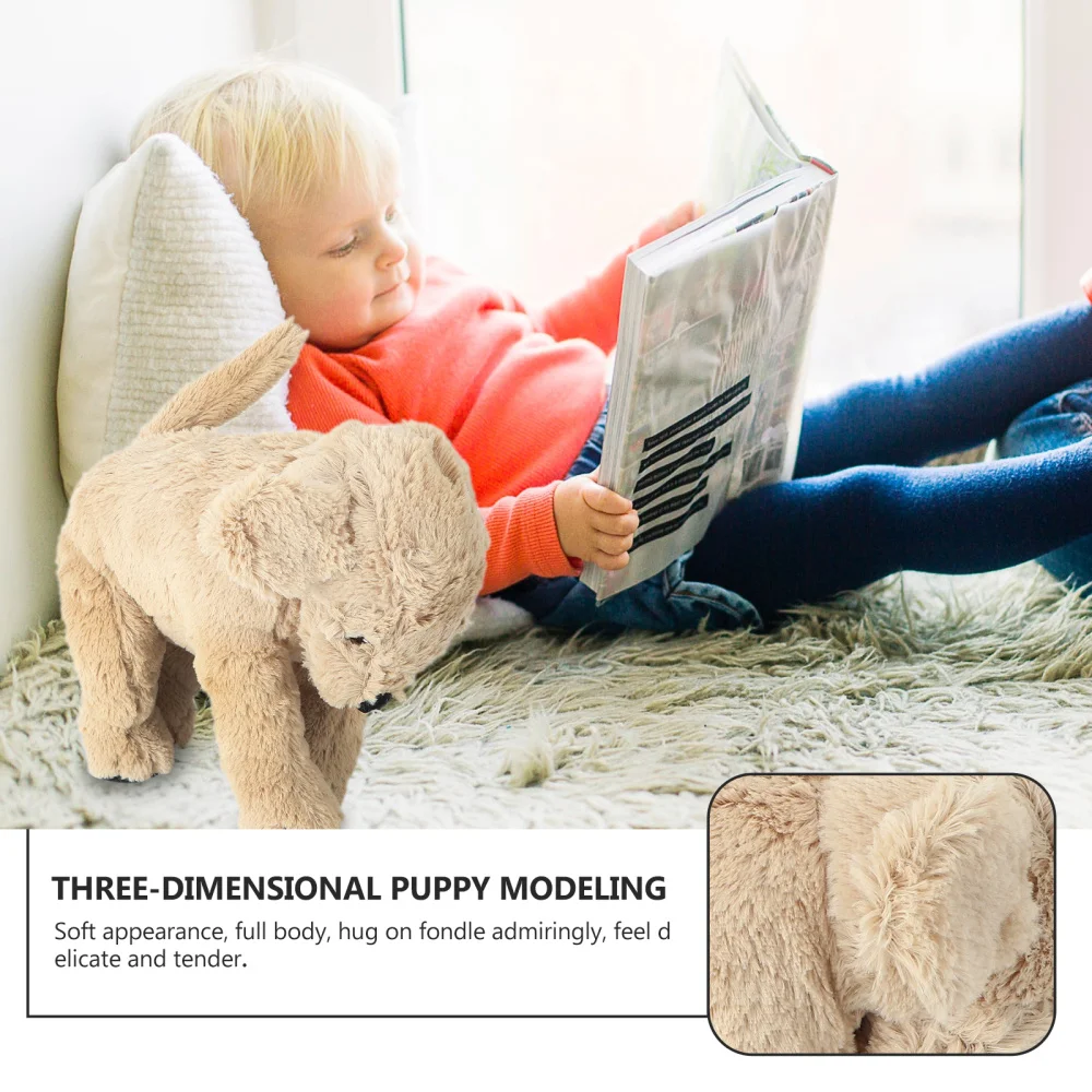 

1Pc Adorable Doll Plush Dog Decor Simulation Labrador Adornment Stuffed