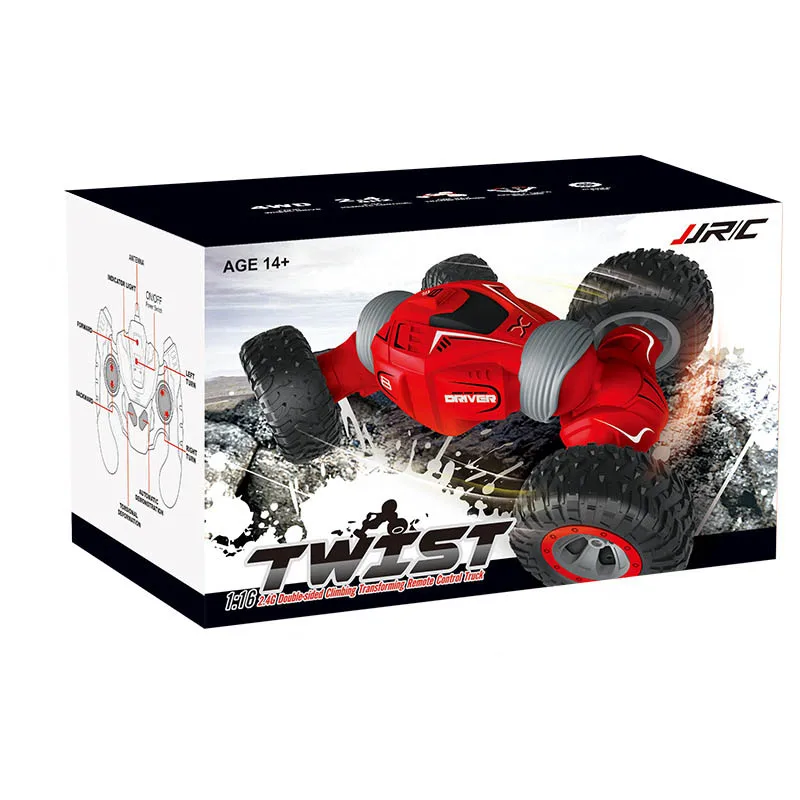 red Retail Box JJRC Q70 RC автомобиль на радиоуправлении 2,4 GHz 4WD Twist-пустынные автомобили Внедорожные багги игрушки высокоскоростные детские игрушки - Цвет: red Retail Box
