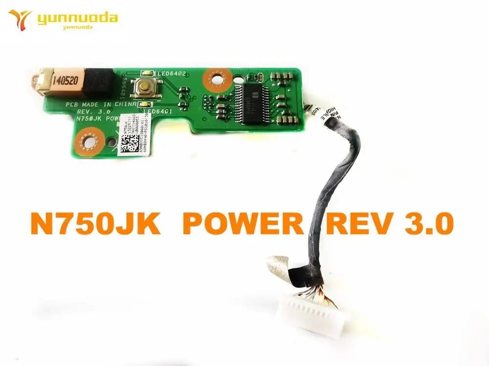 Оригинальная Кнопка питания для ASUS N750JK панель переключателя Power REV 3 0