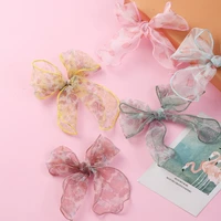 24pclot 99 5cm lace bows hair clips handmade fabric bows hairpins hair accessories for kids baby girls head wear