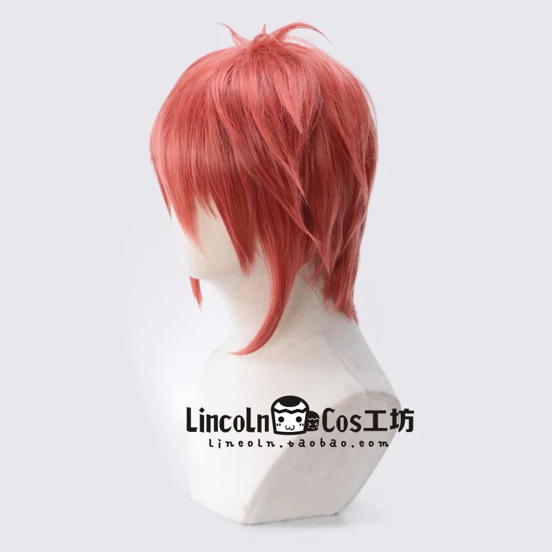 Парик для косплея IDOLiSH7 Nanase Riku красные короткие волосы парик взрослых мужчин