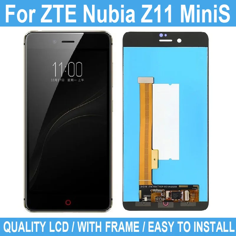 Новый ЖК-дисплей 5 2 дюйма для ZTE Nubia Z11 MiniS сенсорный экран без рамки NX549J дигитайзер