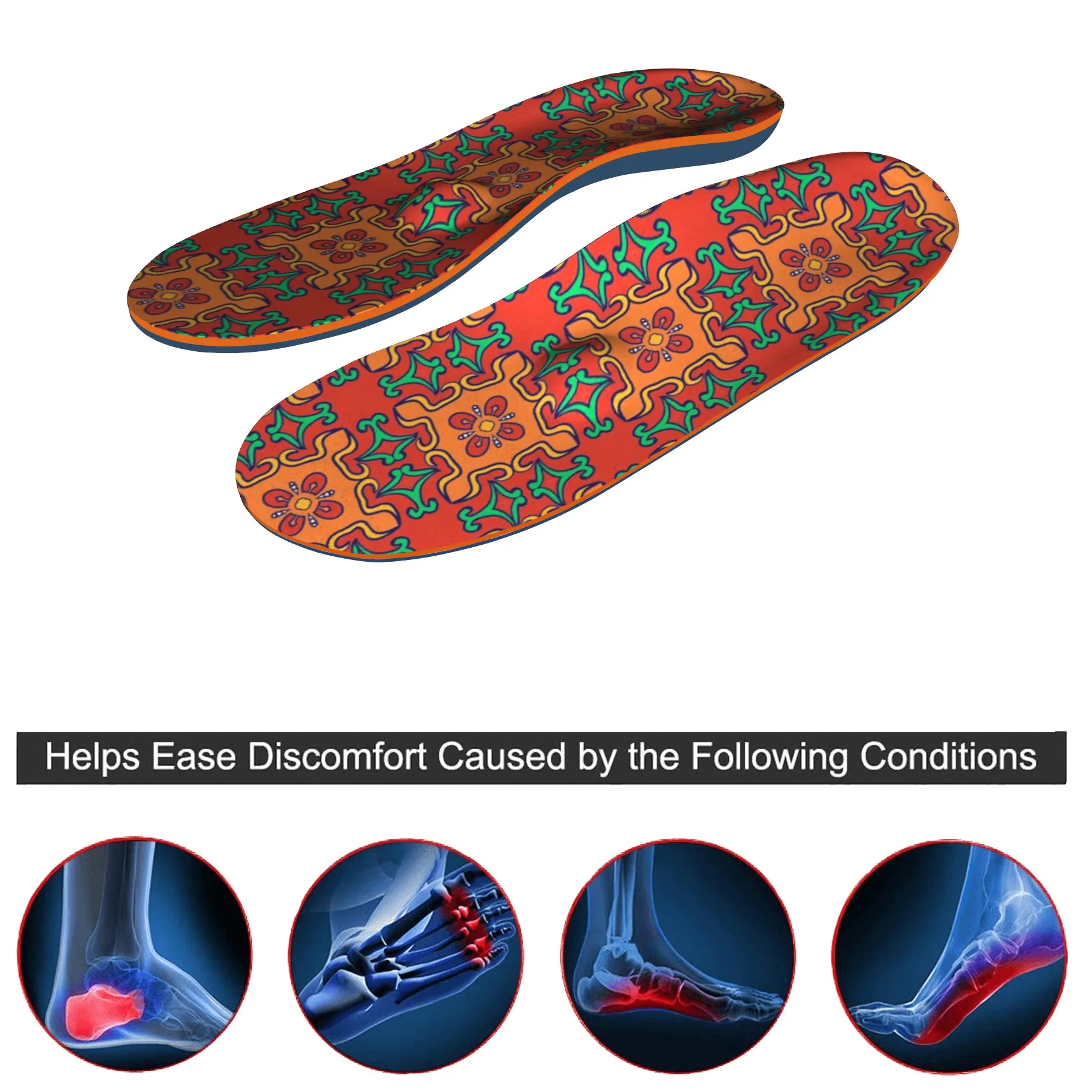 Flat Feet Arch Metatarsal Support Orthopedic Insoles Pad Men Heel Pain Spur Plantar Fasciitis Orthotics Sneakers Inserts Sole