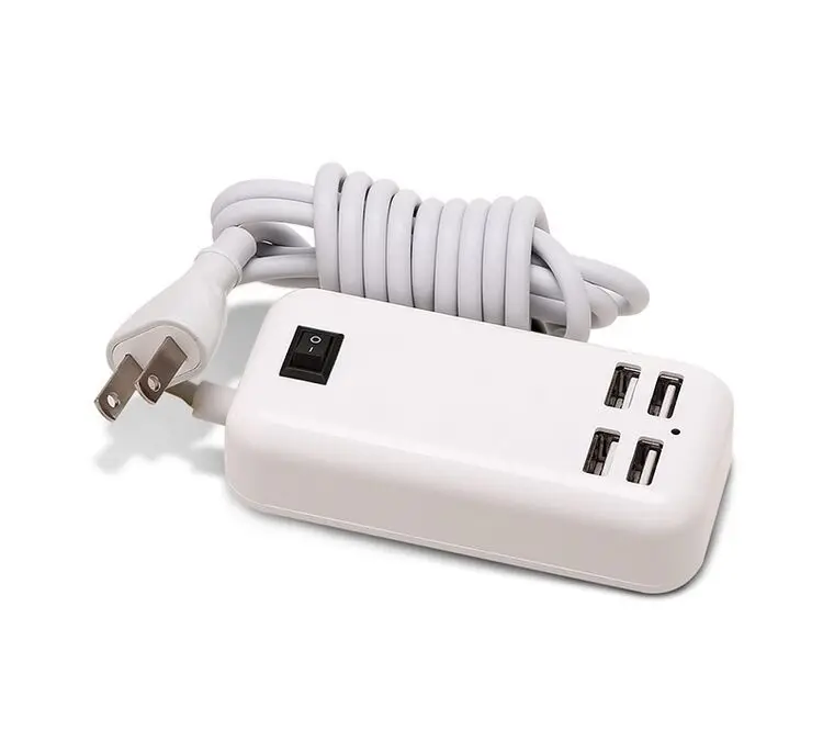 Штепсельная Вилка европейского стандарта США 12 портовый 6 4 usb адаптер питания 6A 3A