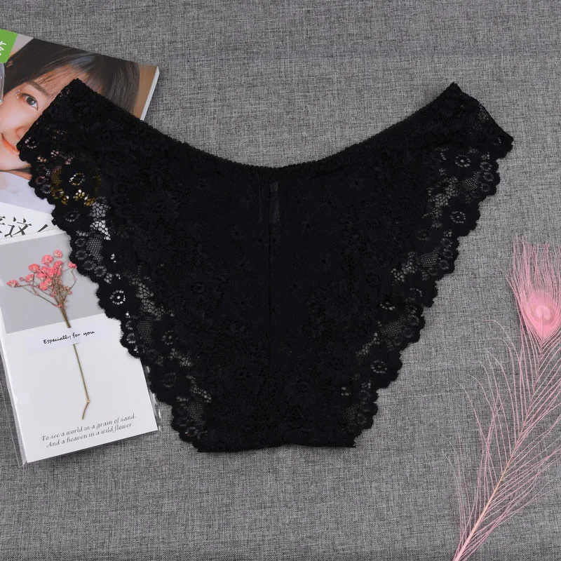 Женские сексуальные кружевные трусики Большие размеры M L XL XXL стринги нижнее