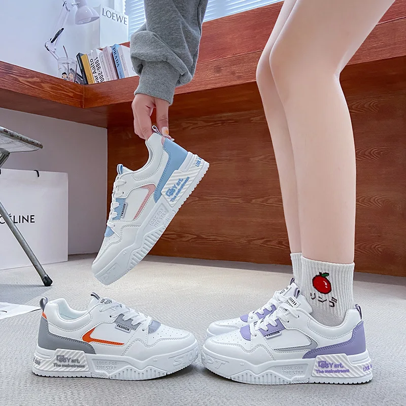 Fall 2021 new small white shoes female han edition student harajuku torre female ins street snap loafers T627