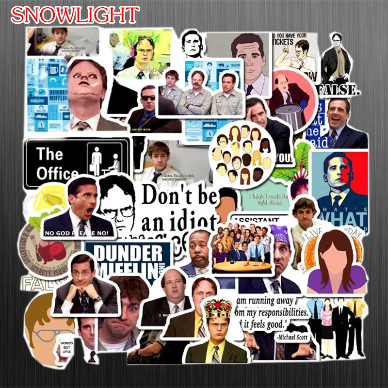 10/50 шт./пакет известный офис ТВ шоу Водонепроницаемый Стикеры игрушка Чемодан