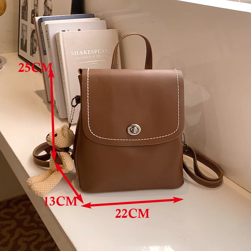 

2022 высококачественный кожаный рюкзак, женские милые рюкзаки для женщин, Модный женский рюкзак, роскошные маленькие дизайнерские трендовые ...