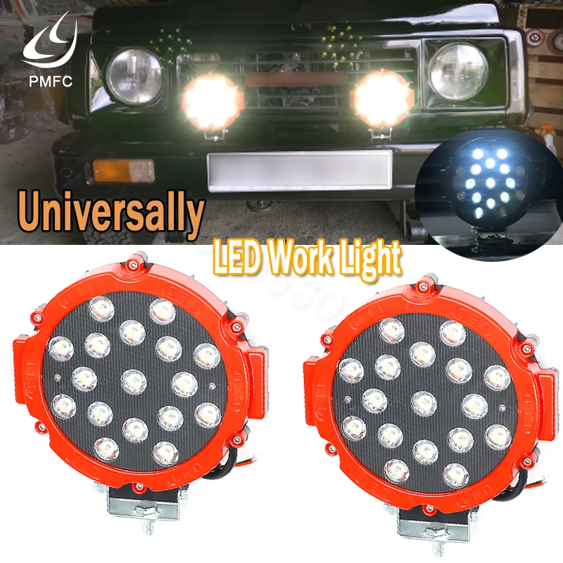 

PMFC 7" 51W High Power LED Work Light Working Spot/Flood Driving Light BAR Far Off Road Ute 12V 24V 4x4 4WD Boat SUV Truck JEEP