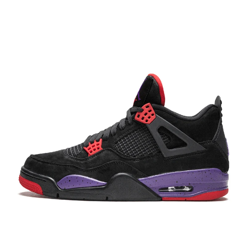 Мужские баскетбольные кроссовки Nike Air Jordan 4 спортивные для улицы крутые Серые 408452
