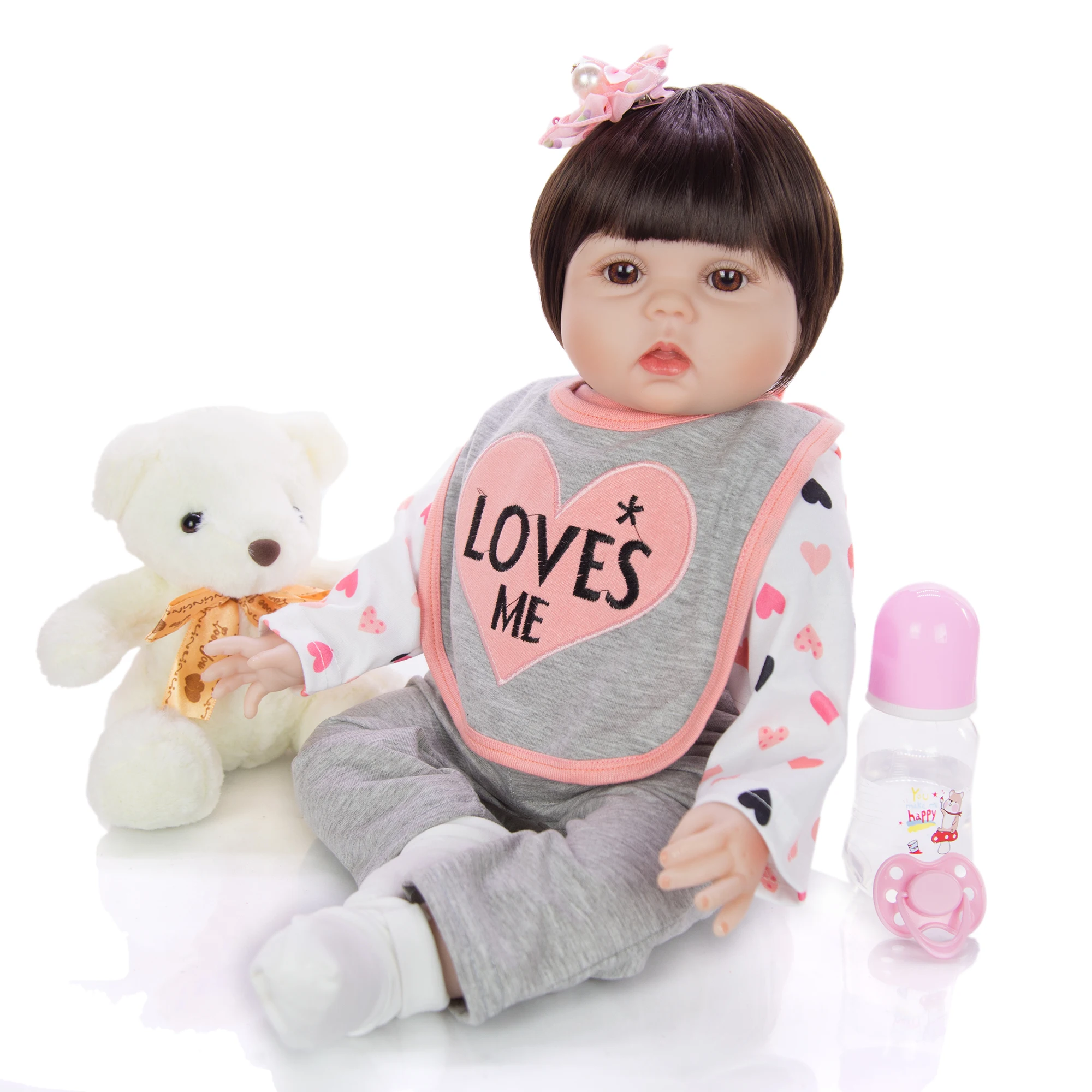 KEIUMI горячая Распродажа 22 дюймов перерожденные куклы младенцы мягкий силиконовый