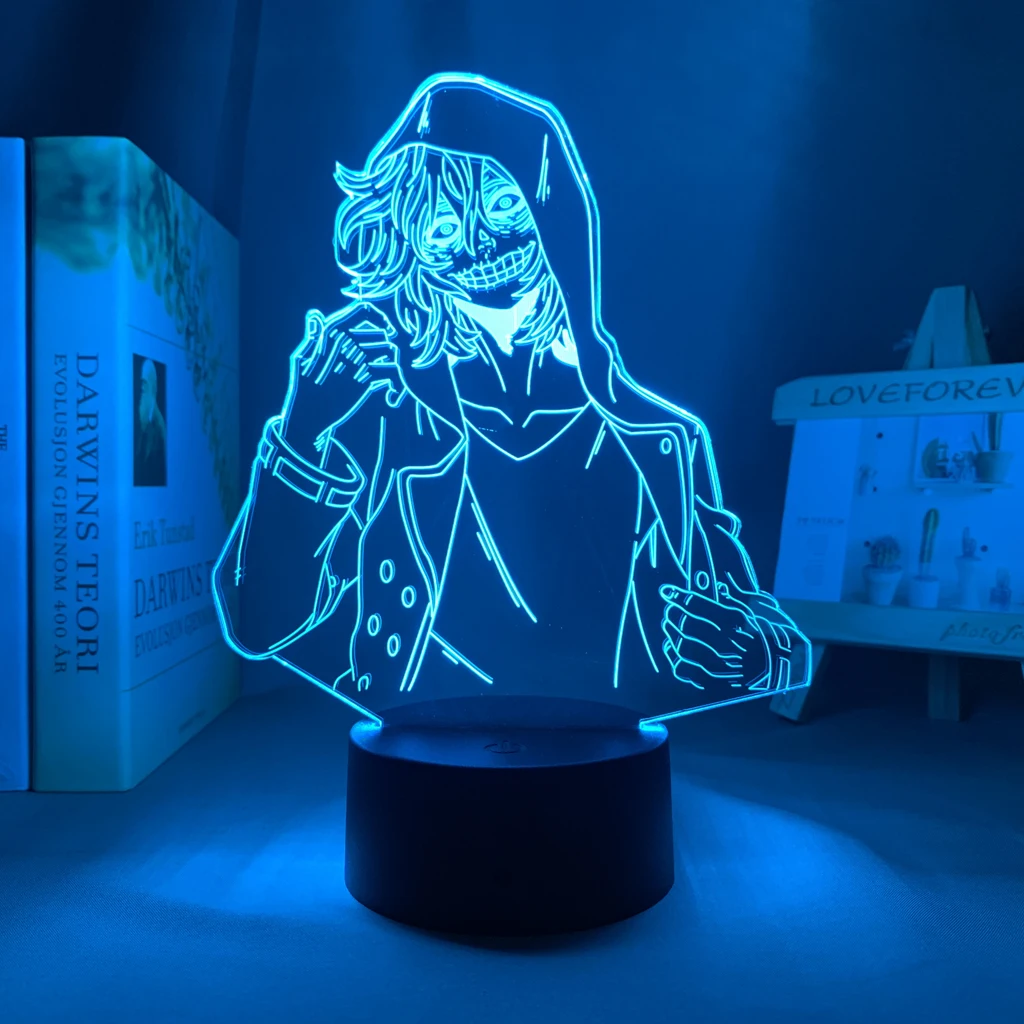

3D Anime Light My Hero Academy Academic Light Bedroom Decoration Birthday Gift Tomura Shigaraki Colorful Led Night Light