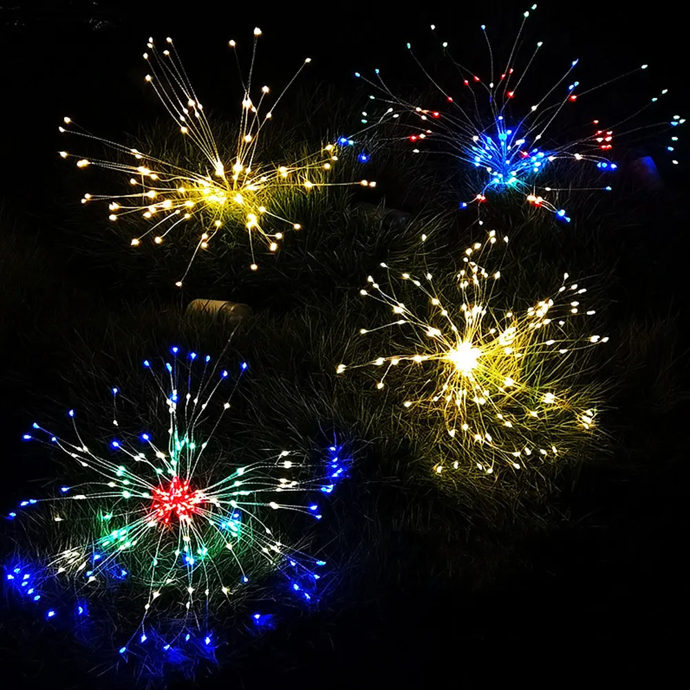 

LED Solar Power Garden Light Christmas Lights Outdoor Fireworks LED Lawn Lamp New Style Durable Free Shipping Ready Stock
