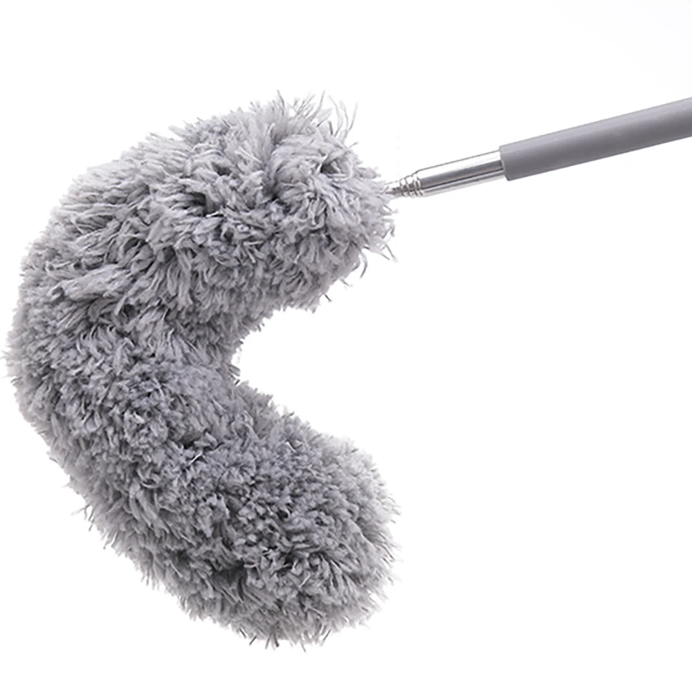 1 PC Extendable Feather Duster Stainless Steel Telescopic Dusters Cobweb Bendable Head Cleaning Blinds Roof Ceiling Fan | Дом и сад