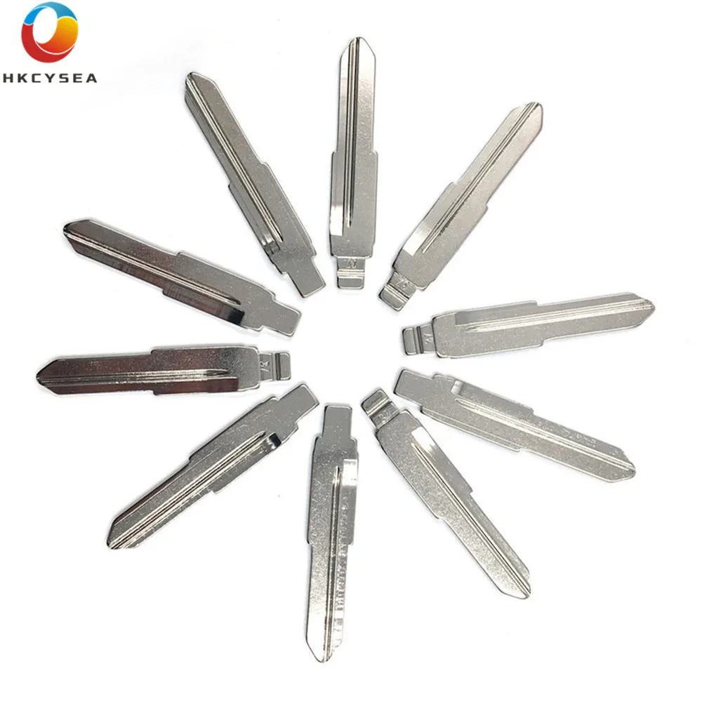 HKCYSEA 10 шт./лот металлический пустой необработанный флип KD дистанционный ключ Тип