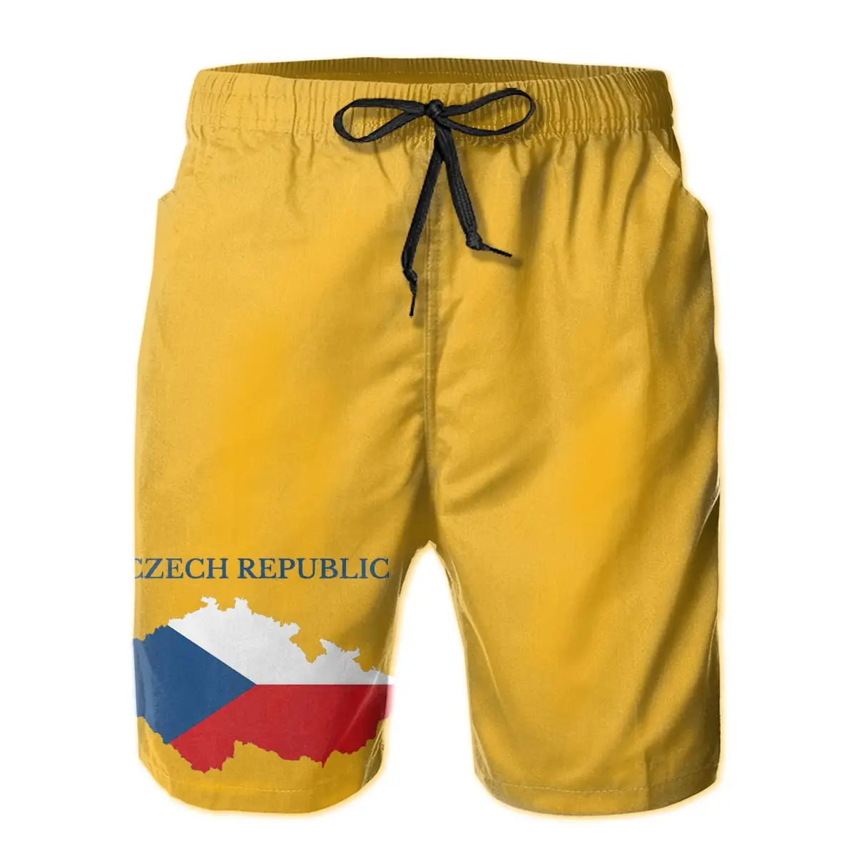 

Summer Men Beach Shorts Breathable Quick Dry Nerd R282 running Czech Republic, Czechia Map Flag Male Shorts