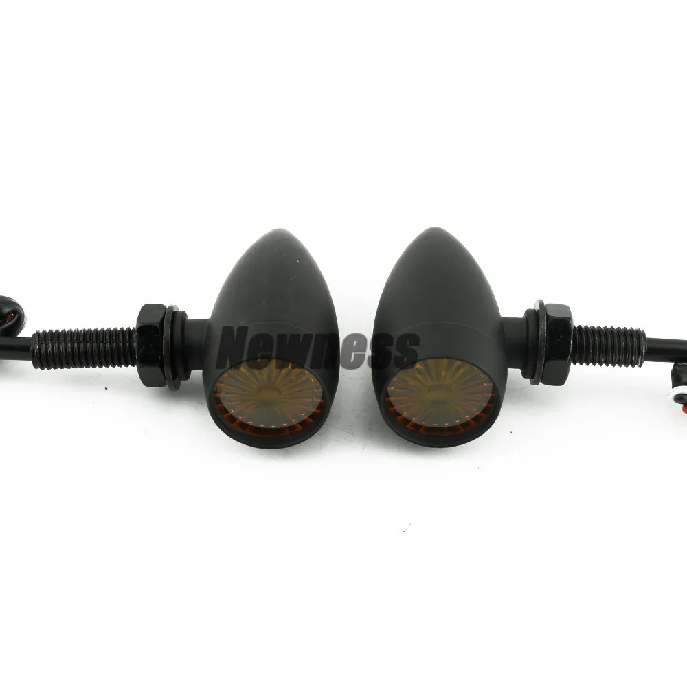 Мини-указатель поворота для мотоцикла светодиодный хромированный черный желтый