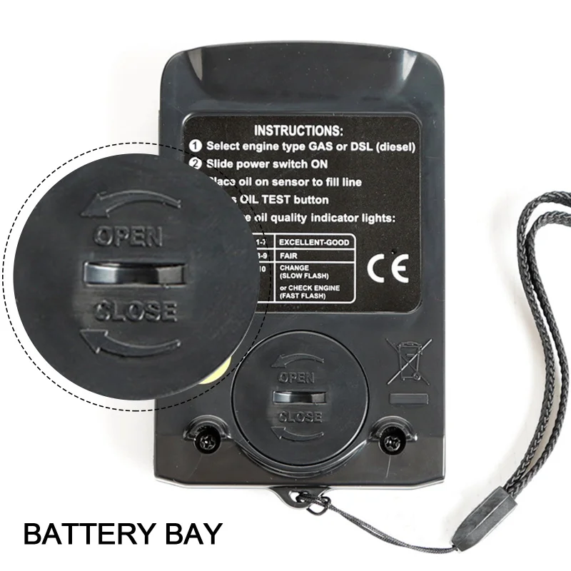 Лидер продаж цифровой тестер 12 В для определения качества моторного масла черный